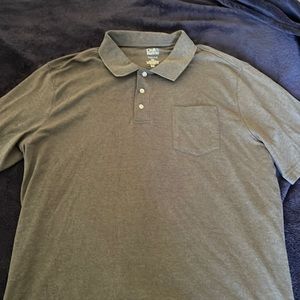 New Croft & Barrow Men's 3XB Extra Soft Heather Grey Polo Shirt